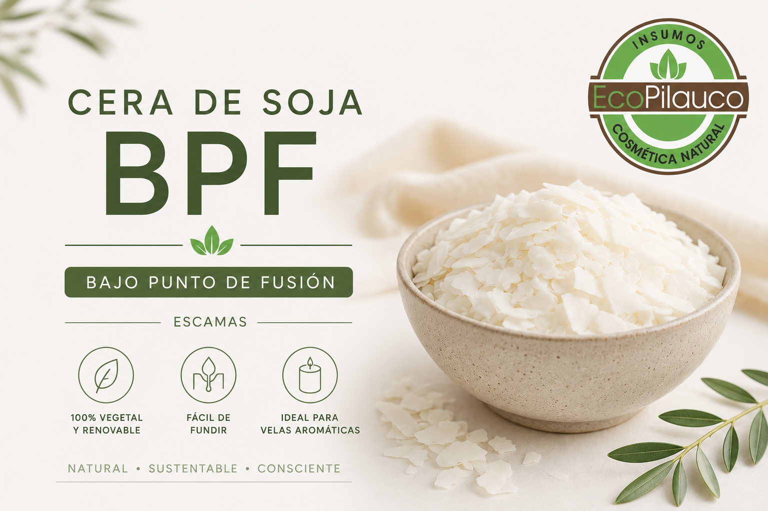 Cera de Soya BPF ( Bajo Punto de Fusión)
