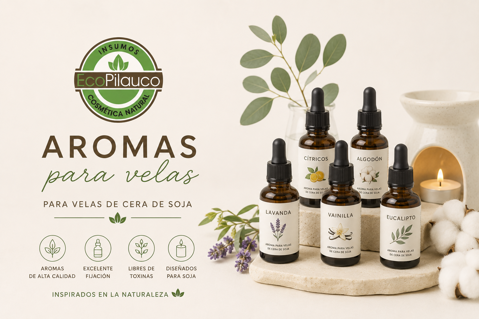 Aromas Velas Soja